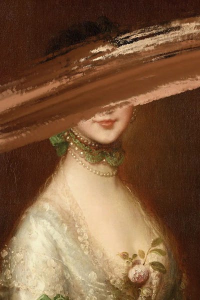 Feminine Surreal Collage by Bona Fidesa canvas print