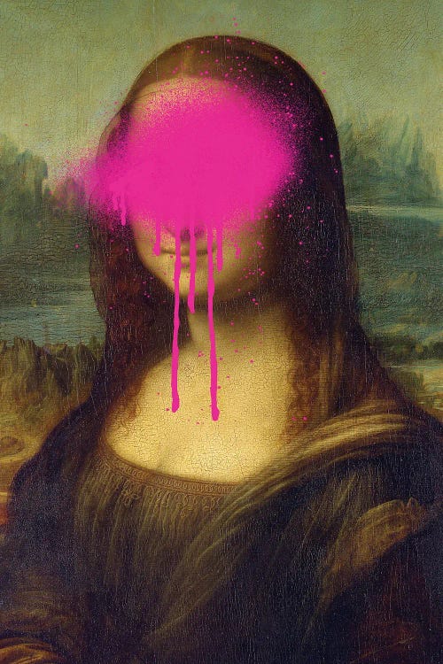 Mona Lisa Spray Paint