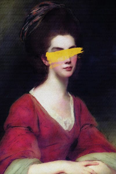 Altered Vintage Woman Portrait I by Bona Fidesa multi panel art