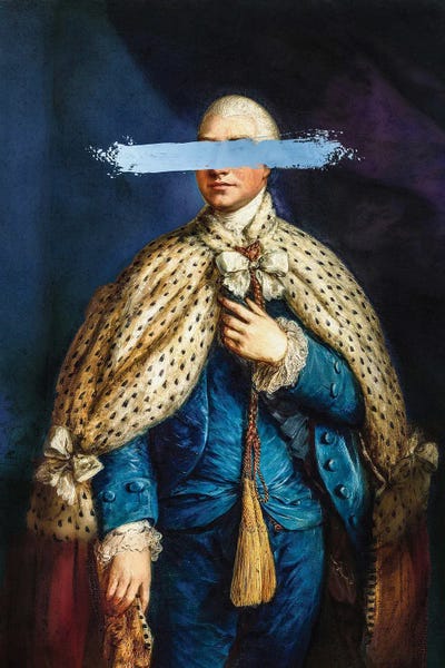 Nobleman In Blue Dress by Bona Fidesa framed wall art