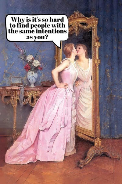 Vintage Art, Contemporary Humor by Bona Fidesa framed wall art