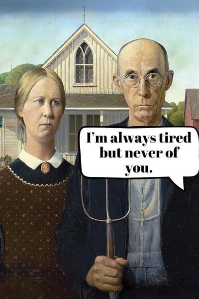 Old World Art, New World Humor by Bona Fidesa canvas print