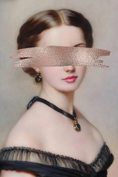 Woman Portrait Collage by Bona Fidesa framed wall art