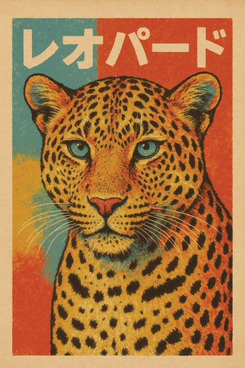 Leopard Pop Art by Bona Fidesa wall art