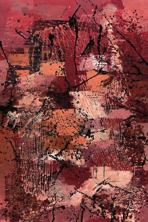 Red Tones Abstract Painting