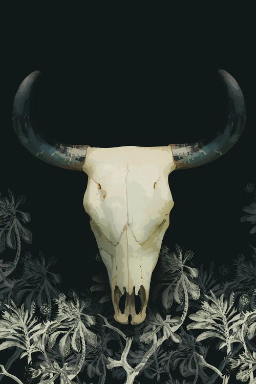 Bull Skull Collage