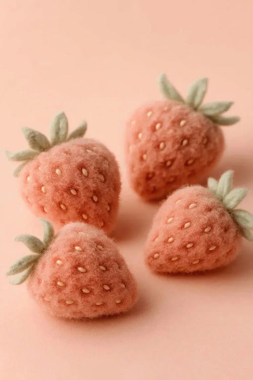 Felt Strawberries