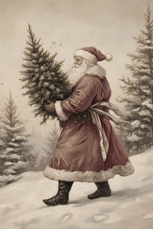 Christmas Santa by Bona Fidesa wall art
