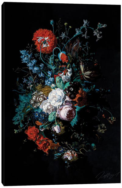 Moody Flower Canvas Art Print - Bona Fidesa
