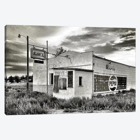 Drive-In Service Canvas Print #BFL31} by Brian Fuller Canvas Wall Art