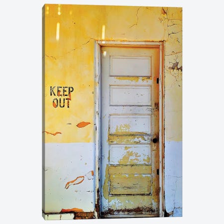 Keep Out Canvas Print #BFL55} by Brian Fuller Art Print