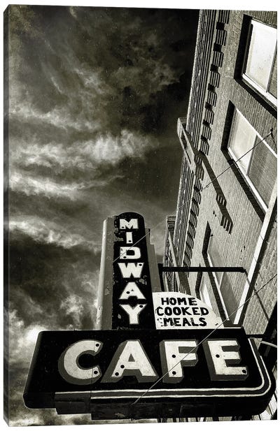 Midway Cafe Canvas Art Print - Brian Fuller