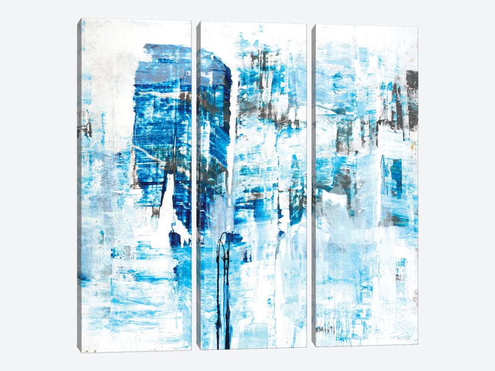 Azure Dreams by Brent Foreman 3-piece Canvas Wall Art