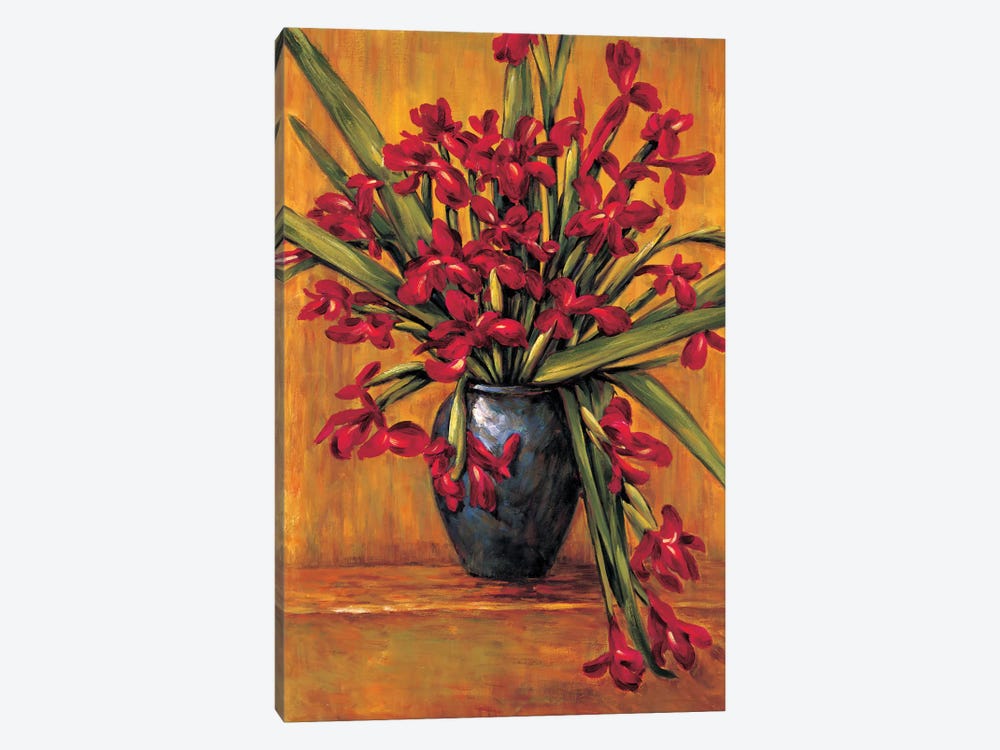 Red Irises by Brian Francis 1-piece Canvas Art