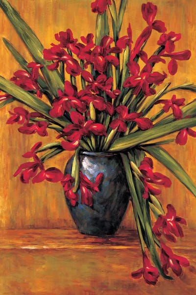 Brian Francis: Red Irises by Brian Francis