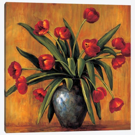 Red Tulips Canvas Print #BFR20} by Brian Francis Canvas Art Print