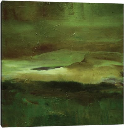 Little Landscape In Green Canvas Art Print - Brigitte Balbinot