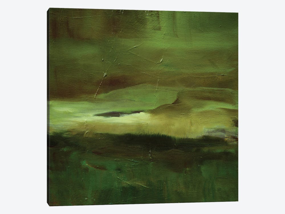 Little Landscape In Green by Brigitte Balbinot 1-piece Canvas Art