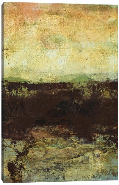 Landscape Study IV Canvas Art Print - Effortless Earth Tone Abstracts