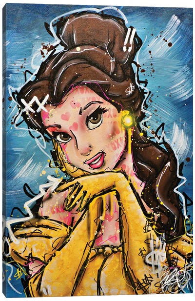 Belle The Beauty Canvas Art Print - Other Animated & Comic Strip Characters