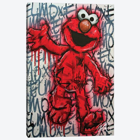 Elmo Canvas Print #BGC27} by Brian Garcia Canvas Wall Art