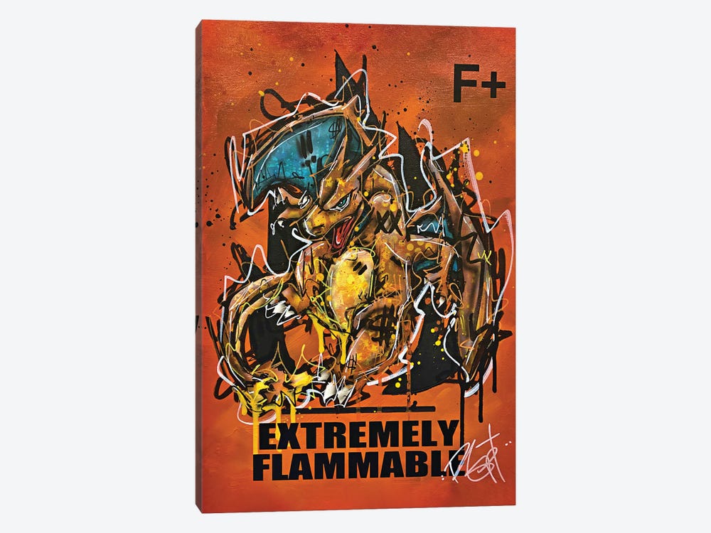 Extremely Flammable by Brian Garcia 1-piece Canvas Art