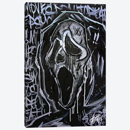 Ghostface Canvas Print #BGC33} by Brian Garcia Canvas Artwork