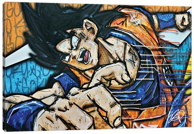 Goku Canvas Art Print - Brian Garcia