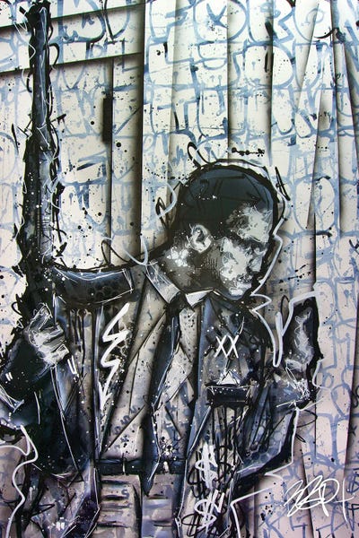 Malcolm X Canvas Wall Art by Brian Garcia iCanvas