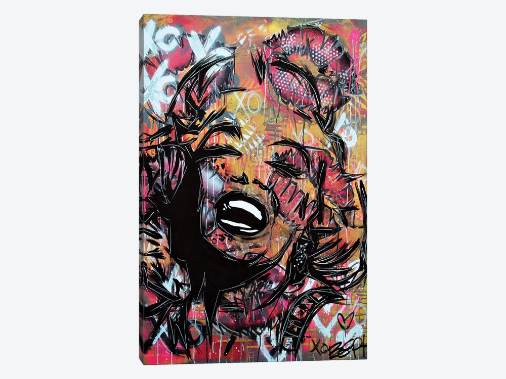 Marilyn Monroe XOXO by Brian Garcia 1-piece Canvas Wall Art