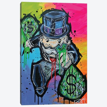 Money Bags Canvas Print #BGC56} by Brian Garcia Art Print