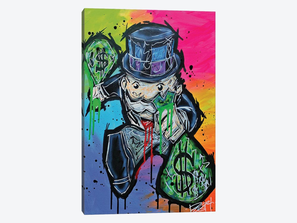 Money Bags 1-piece Canvas Print