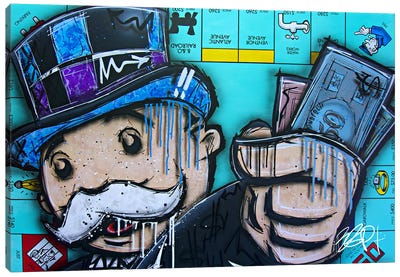 Money Game Canvas Art Print - Brian Garcia