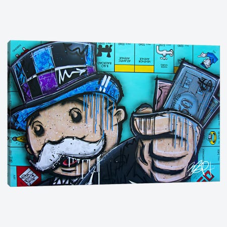 Money Game Canvas Print #BGC57} by Brian Garcia Canvas Print