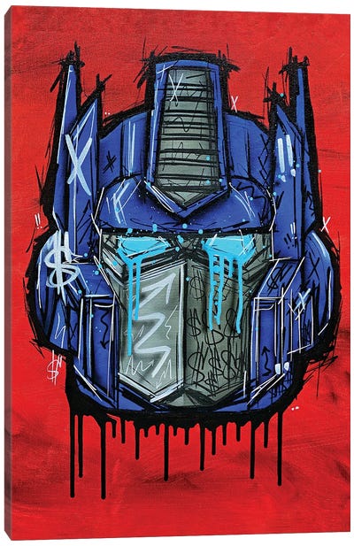 Optimus Prime Canvas Art Print - Brian Garcia