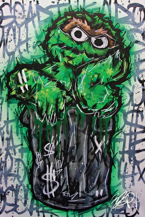 Oscar The Grouch by Brian Garcia wall art