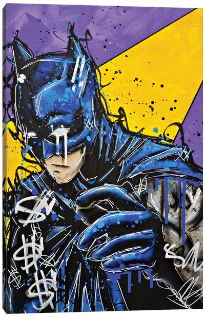 Retro Batsy Canvas Art Print - Batman