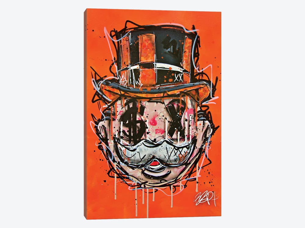 Rich Uncle Orange by Brian Garcia 1-piece Canvas Art Print