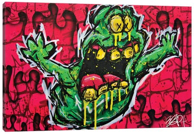 Slimers Canvas Art Print - Ghostbusters