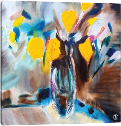 Morning Flowers Canvas Art Print - Svetlana Bagdasaryan