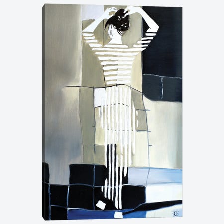 The Striped Woman Canvas Print #BGD36} by Svetlana Bagdasaryan Canvas Wall Art