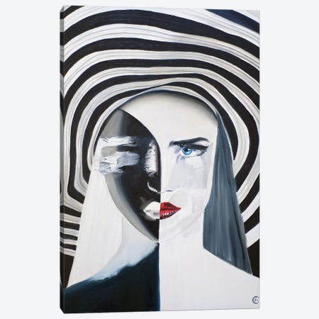 Two Faces Of A Woman Canvas Print #BGD5} by Svetlana Bagdasaryan Canvas Artwork