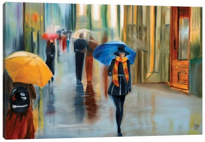 Rainy Day Canvas Art Print - Svetlana Bagdasaryan