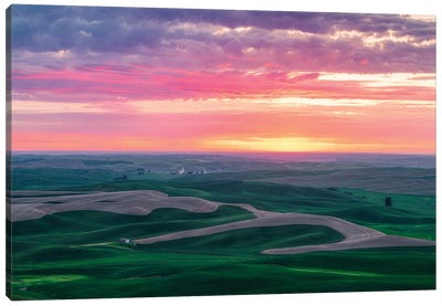 Palouse Sunset Canvas Art Print