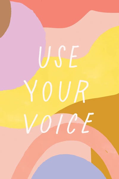 Canvas Print: Use Your Voice by Jess Bruggink