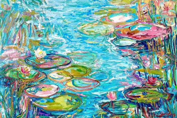 Water Lilies: Dancing Reflections - Lights Up by Julia Borg