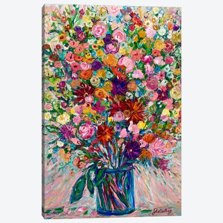 Flower Garden Canvas Print #BGJ16} by Julia Borg Canvas Art