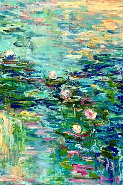 Water Lilies: Illusory Sunrise by Julia Borg