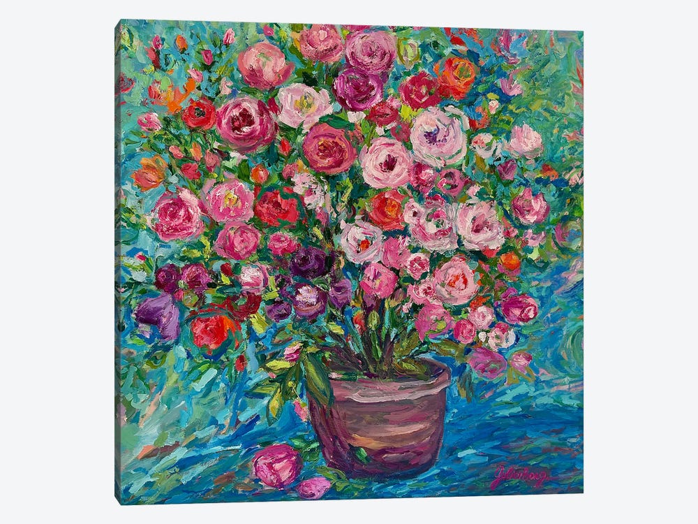 Admiration For Roses by Julia Borg 1-piece Canvas Art Print