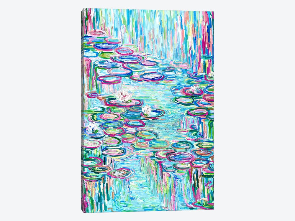 Rain On The Lake by Julia Borg 1-piece Canvas Print